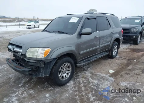 2005 Toyota Sequoia Sr5 V8 из США, поврежденный, VIN 5TDZT34A85S239898